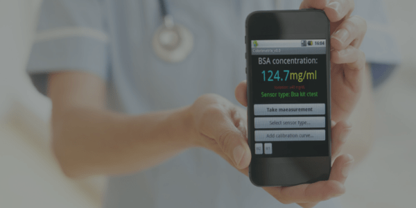 Mobile App shows BSA concentration