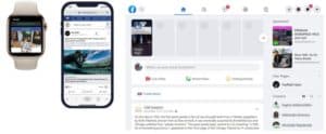 mobile first facebook site on different mobile devices