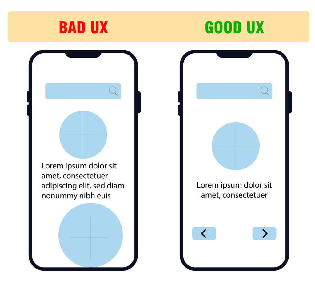good and bad UX