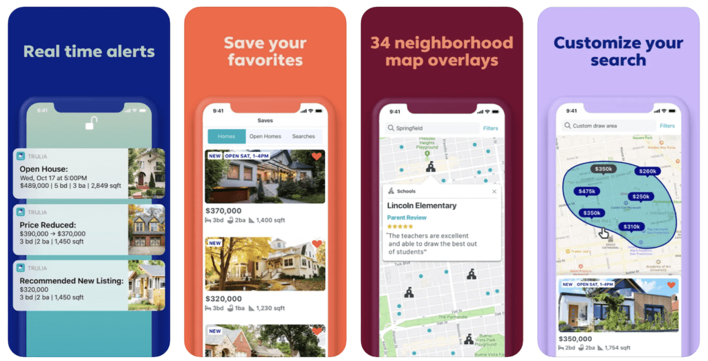 Trulia real estate app on the App Store