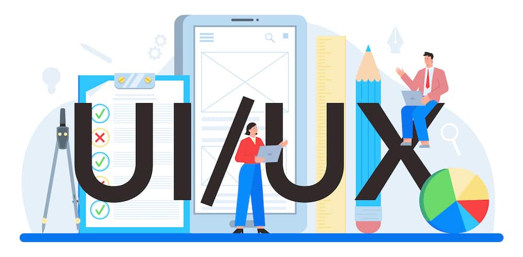 UX/UI mobile app expertise concept