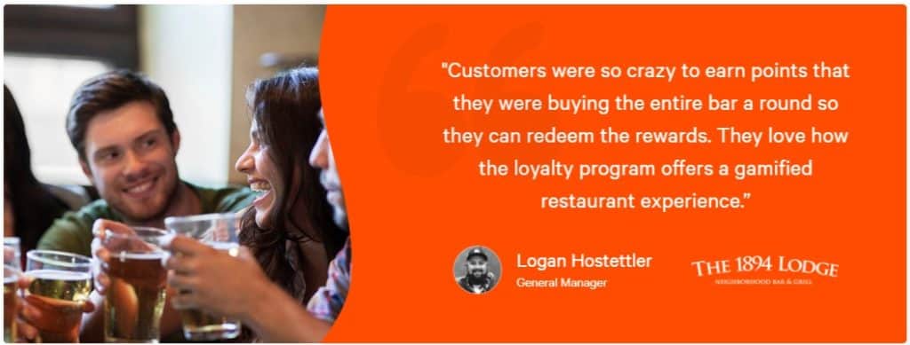 Toast review about increased profits with their restaurant loyalty app