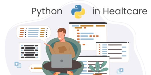 Python in healthcare app development main banner
