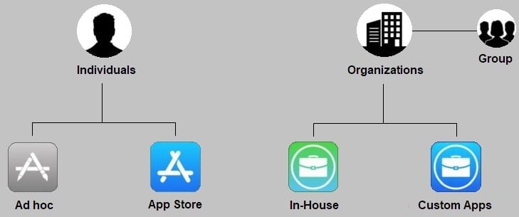 custom mobile app development distribution model