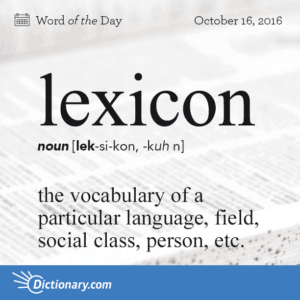 lexicon definition 