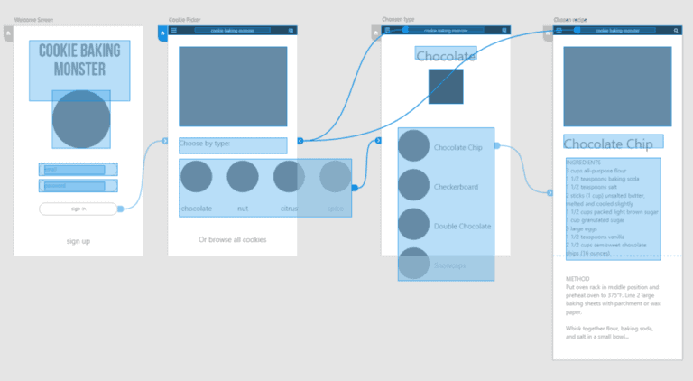 wireframes example