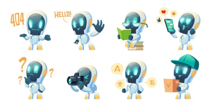 different chatbot AI concepts