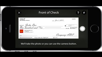 mobile banking app Wells Fargo check deposit feature