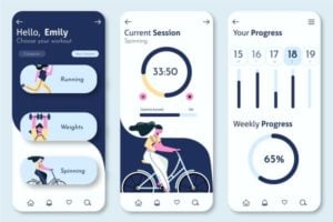 fitness app interface example