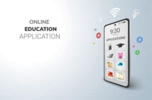 digital applications online education concept