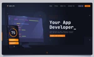 dedicated mobile app development agency for hire website screenshot 