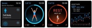 wearable app example 7 minute workout
