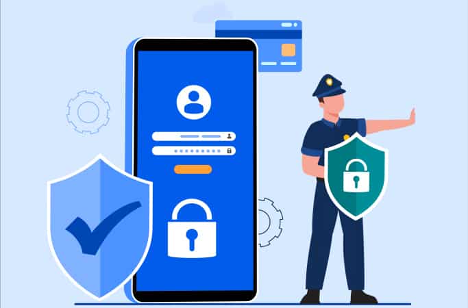 security iot app concept 
