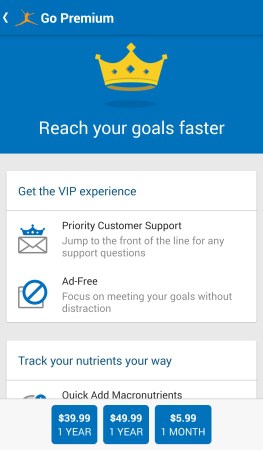 myfitnesspal payment options