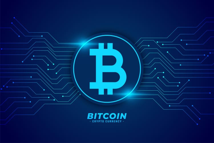 blockchain concept first blockchain with crypto