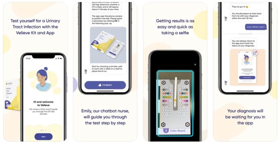 healthcare mobile app design example velieve
