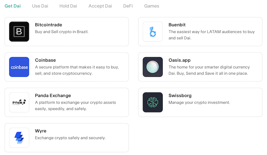 examples of DAO defi apps 