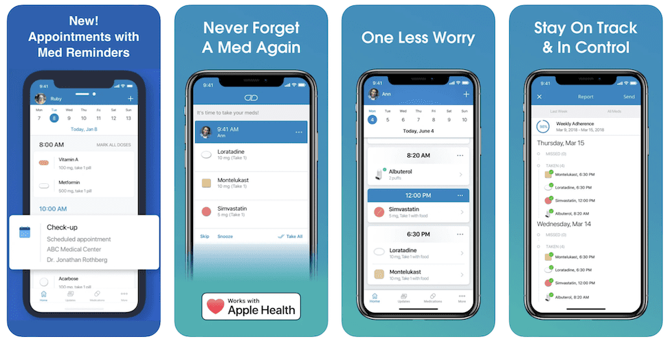 medisafe example of medication tracking app