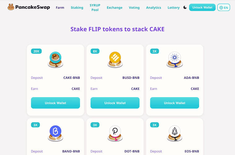 defi staking platform example pancake binance
