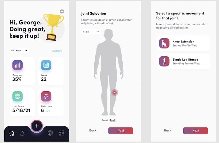 physical therapy app example allheartz
