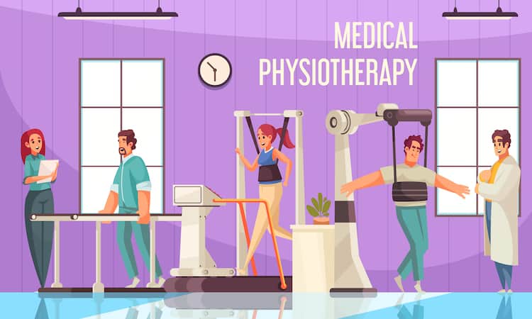 physiotherapy rehab concept