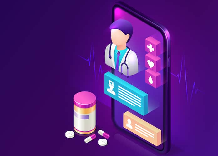 mobile pharmacy app concept