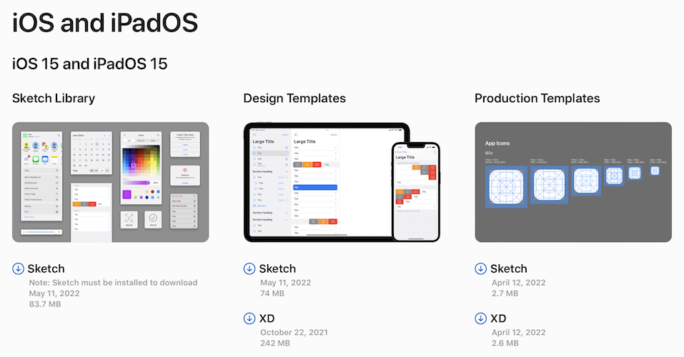 iOS Stock UI kits for lowering app design cost