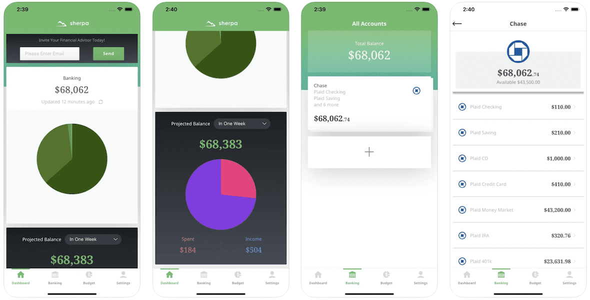 mobile app for financial advising built by Topflight