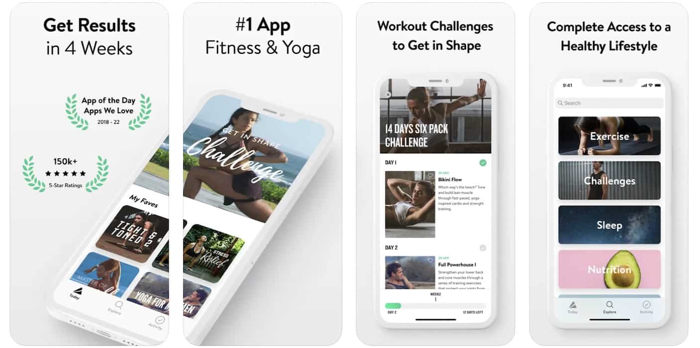 mobile yoga app example 3 Asana Rebel