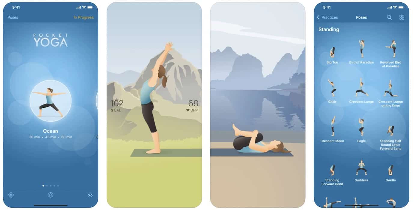 mobile yoga app example 4 Pocket Yoga