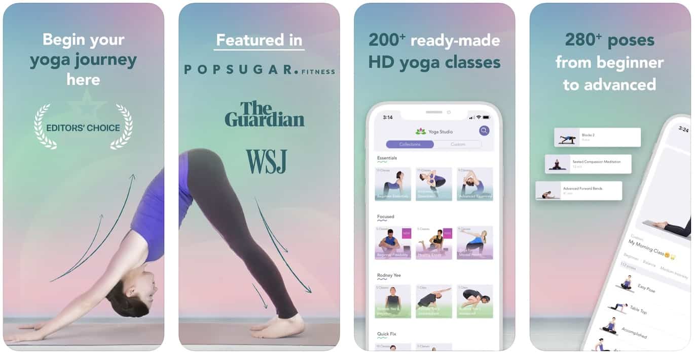mobile yoga app example 6 Yoga Studio