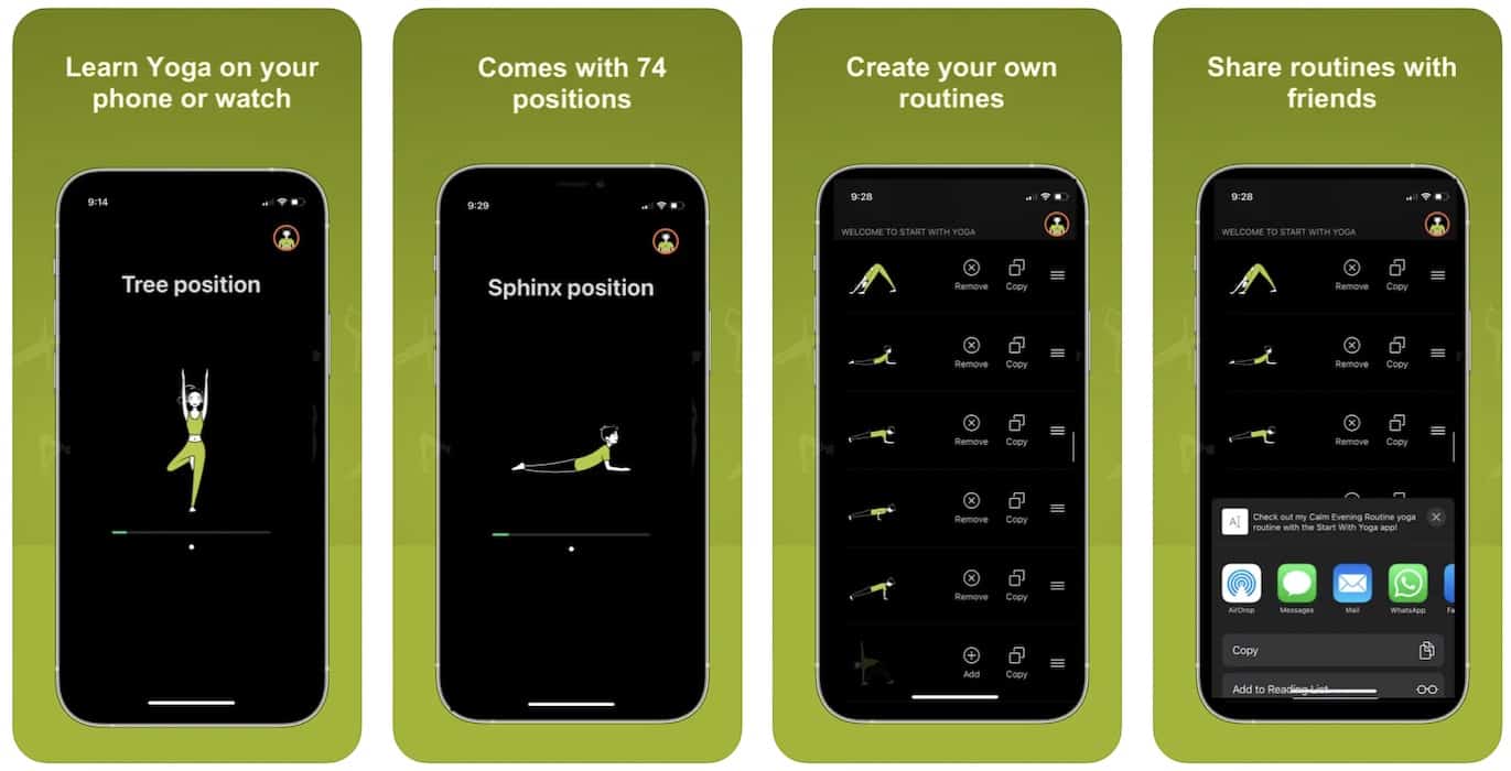 mobile yoga app example 8 Start with Yoga