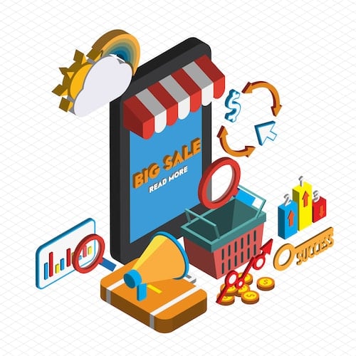 concept of a mobile marketplace