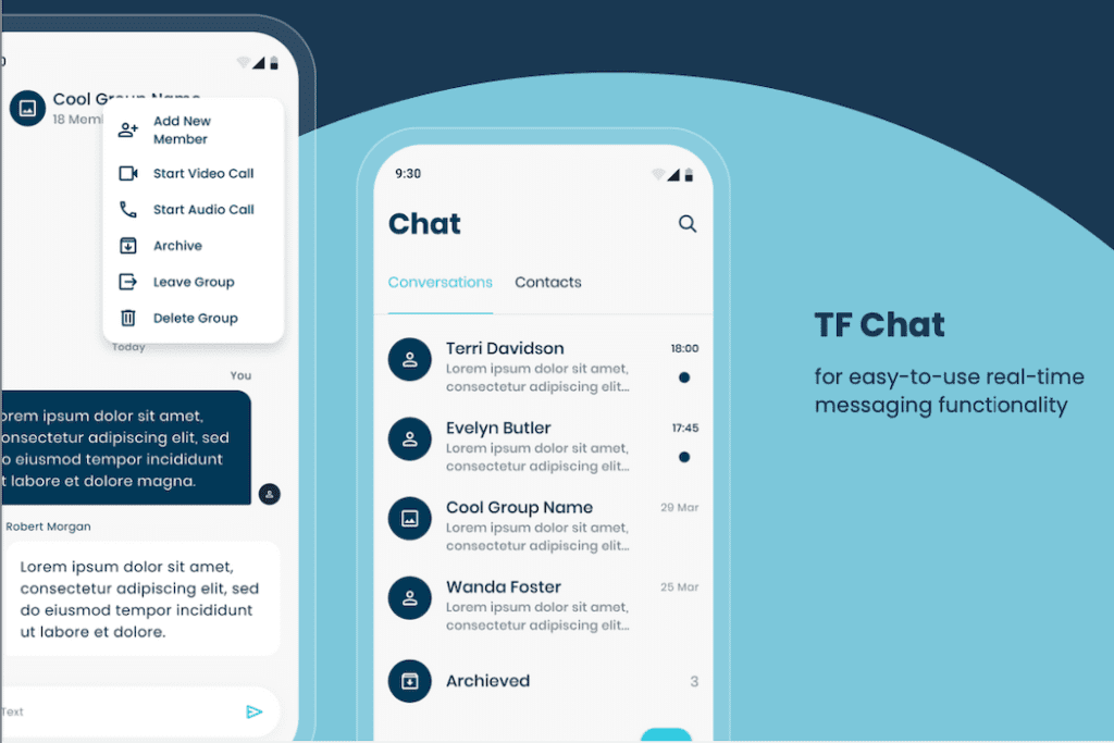 TF Chat Component by Topflight
