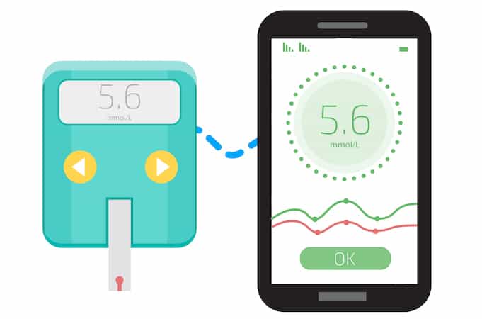 diabetes tracking app prototype concept