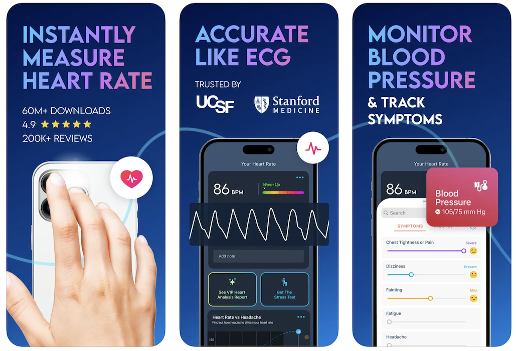 instant heart rate app example