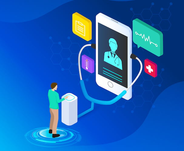 chatgpt in healthcare mobile concept