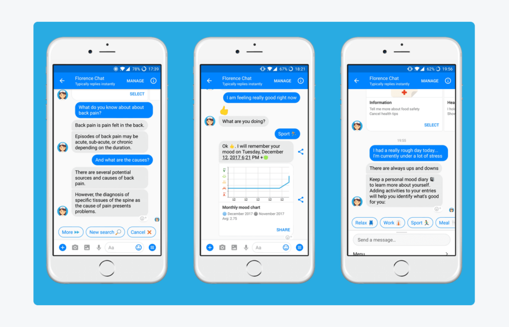 Florence medical chatbot example
