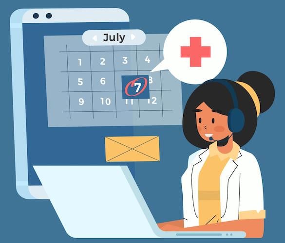 healthcare scheduling software front desk