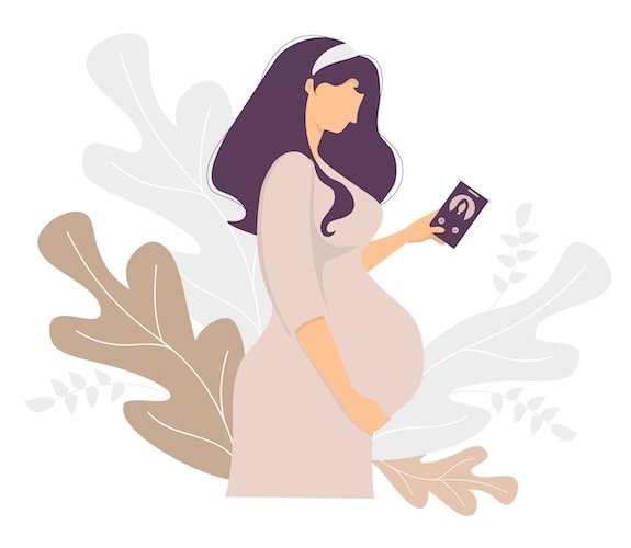 pregnancy tracker app metaphor