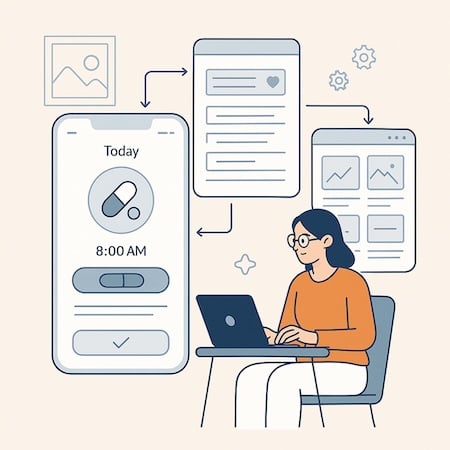 Design and User Experience UX andUI for Medicine Reminders