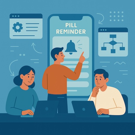 development and testing of medical reminder apps