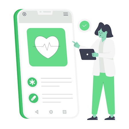 health insurance app concept