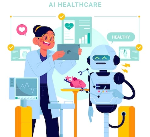 healthcare provider and bot work together to showcase the use case of generative AI in medical practice automation