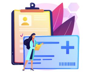 healthcare smart card abstract concept illustration 