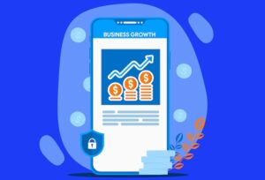 mobile app business growth concept