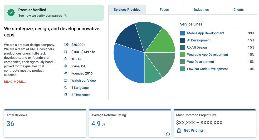 clutch rating of topflight - top healthcare AI consultant