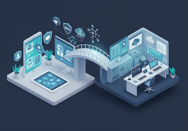 software companies in healthcare concept