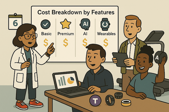 Feature Driven Cost Breakdown for Fitness Apps