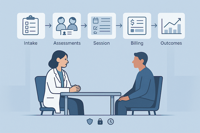 minimum viable clinical workflows and data model